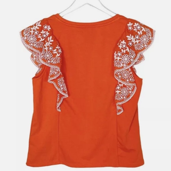 Anthropologie ruffle sleeveless top, S - Picture 4 of 7
